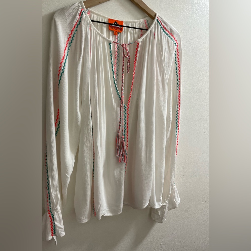 PIA PAURO EMBROIDERED  BLOUSE